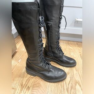 FRYE Julie Tall combat boots.